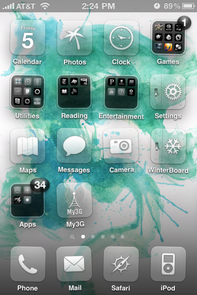 Iphone World Background on Glasklart Hd Theme Review   Iphone Developers