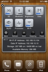 SBSettings Screen