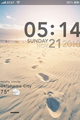 Lockscreen with weather