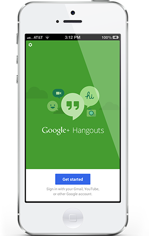 google hangouts on iphone without app